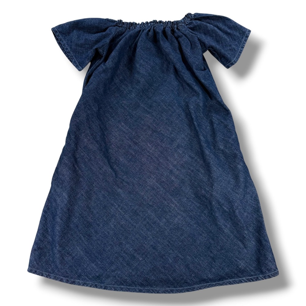 AG Adriano Goldschmied Off Shoulder Harley Dress Womens Size Small S Blue Denim